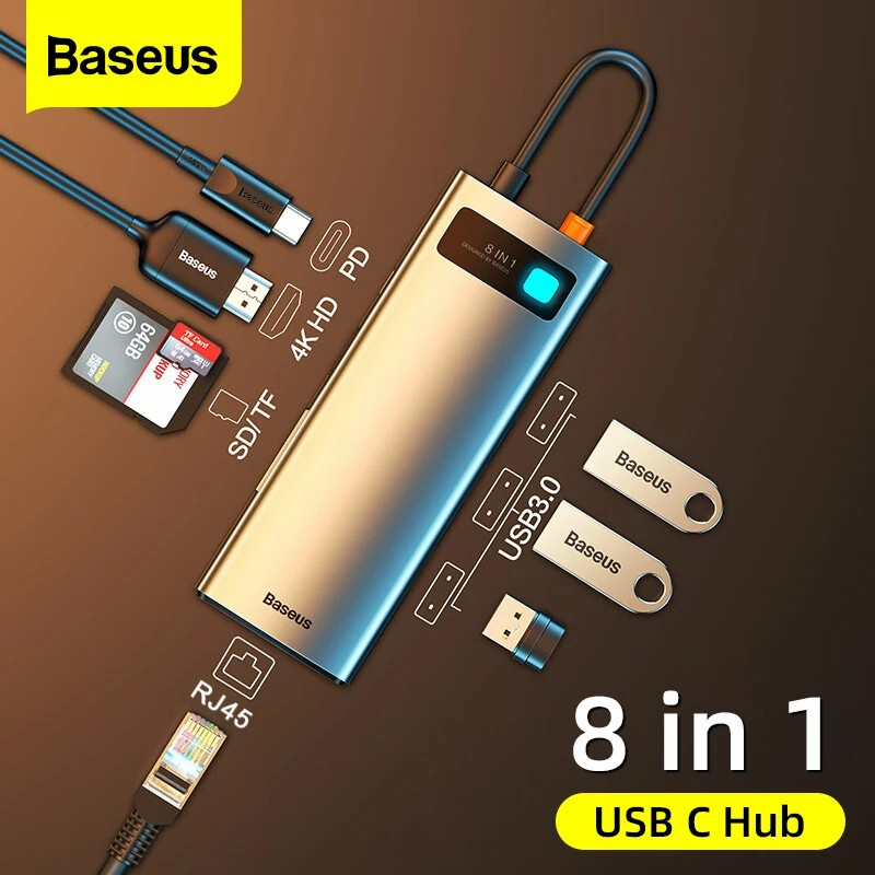 Baseus USB Type C Hub To HDMI 4K 3.0 PD Fast Charging