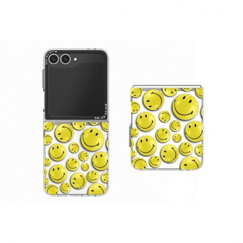 Smiley Yellow Slim Impression Case for Galaxy Z Flip6